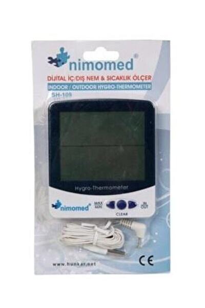 Nimo Med Dijital Iç / Dış Nem & Sıcaklık Ölçer Sh-109