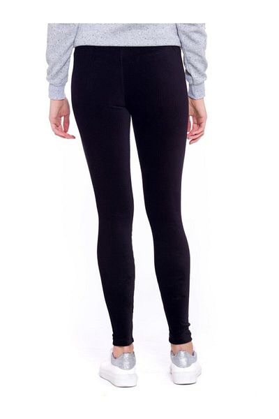 bonbonetti chocolate baby&kids Pantaloni cu jambiere din velur negru de damă