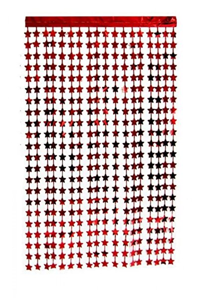 ikm balon Işıltılı Yıldızlı Kırmızı Renkli Arka Fon Kendinden Yapışkanlı Foly...