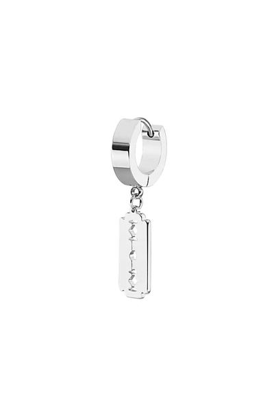 Köstebek Gothic Punk Razor Earrings Single