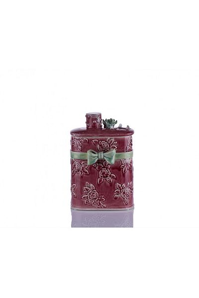 Porio Nffashopm Cover with Flowers Vertical Burgundy Box Storestarx 1051353