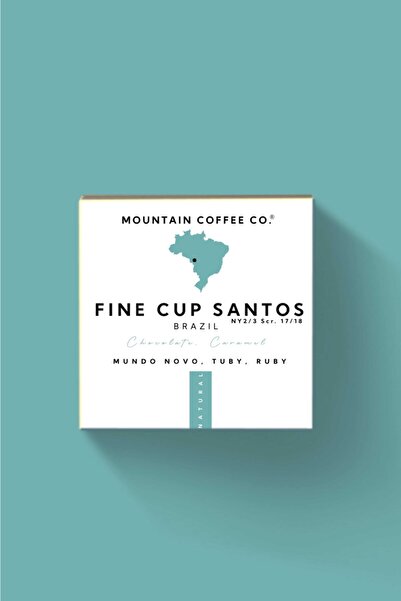 MOUNTAIN COFFEE COMPANY Brazil Fine Cup Santos Ny 2/3 Scr. 17/8 Ss 250 gr