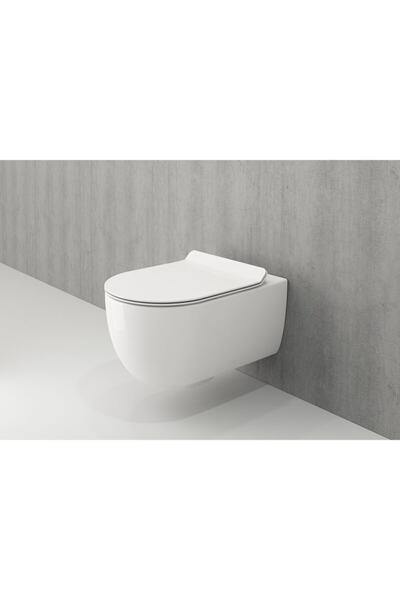 GPD Bocchi 1416 V-tondo مرحاض معلق باللون الأبيض اللامع