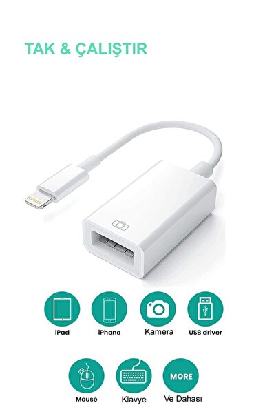 NORINCO Iphone Lightning Usb Dönüştürücü Adaptör Kamera Adaptörü