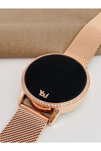 You Watch Yw3122 ساعة يد نسائية مرصعة بالأحجار