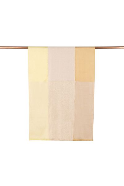 ipekevi Lemon Yellow Lady Glitter Silk Shawl