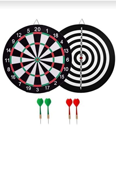 Genel Markalar Dart Oyunları için Tahta Iğneli Dart Seti - Hedef Tahtası ve Y...