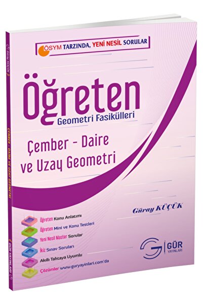 Gür Yayınları Öğreten Geometri Fasikülleri 11. Sınıf Master Geometri Çember –...