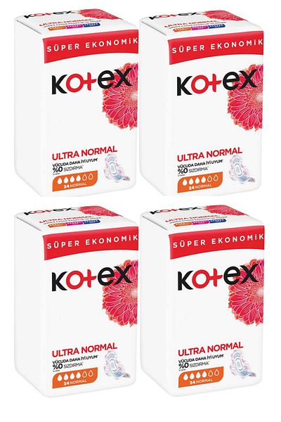 Kotex Ultra Hygienic - 24 Pack Normal Pads 4 Pieces