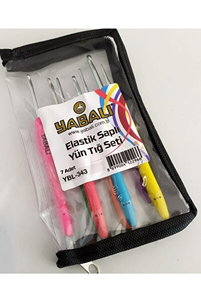 ATMACA TUHAFİYE Yabalı Tığ Seti Elastik Saplı Yün Tığ Seti 7 Li
