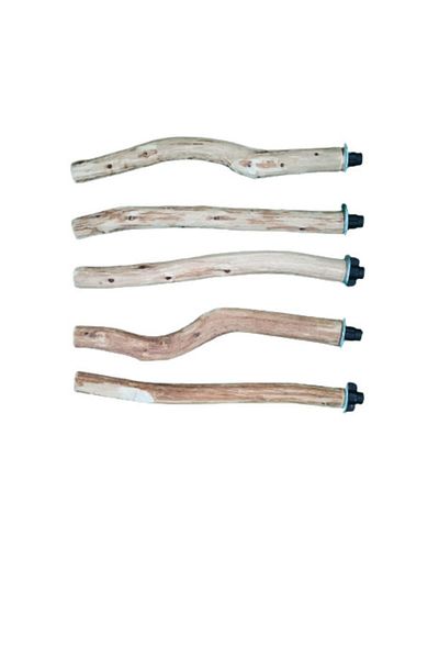 Wooden Bird Jako Parrot Natural Wood Perch