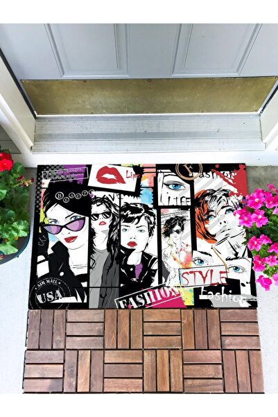 Buket Home سجادة باب أمامية على الموضة، سجادة باب مزخرفة، سجادة باب داخلية