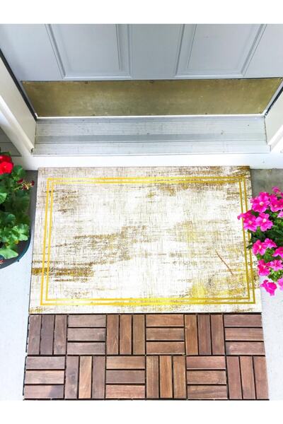 Buket Home سجادة باب مزخرفة عادية، سجادة باب مزخرفة، سجادة باب خارجية، سجادة ...