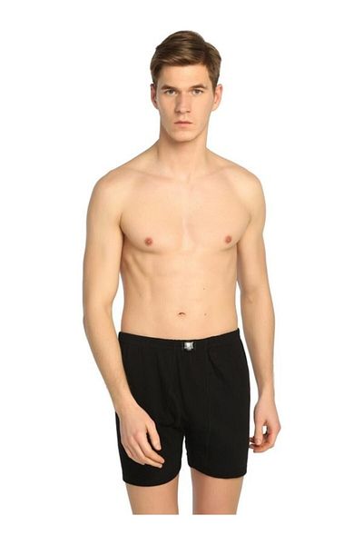 Tutku Ανδρικό 2 Πακέτο Μαύρο Long Boxer Mrt0111s2