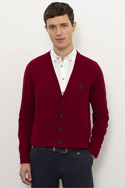 U.S. Polo Assn. Κόκκινη ανδρική ζακέτα