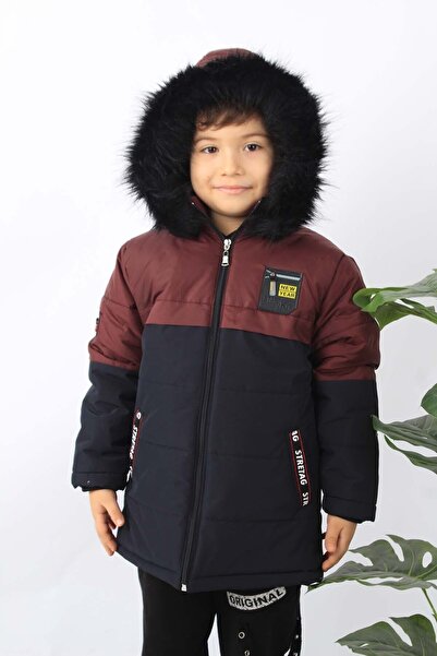 ÖFİ Kids سترة مقاومة للماء بغطاء للرأس قابلة للنفخ للأولاد