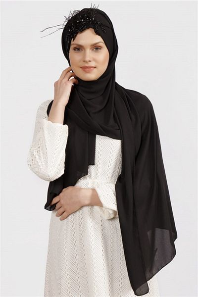 Differenza Queen Shawl-μαύρο