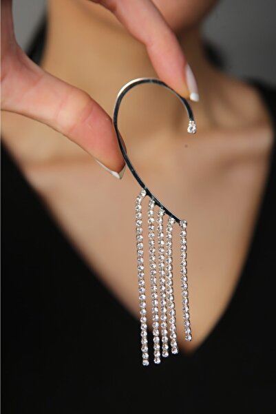 Elika Silver أقراط نسائية الممر المائي