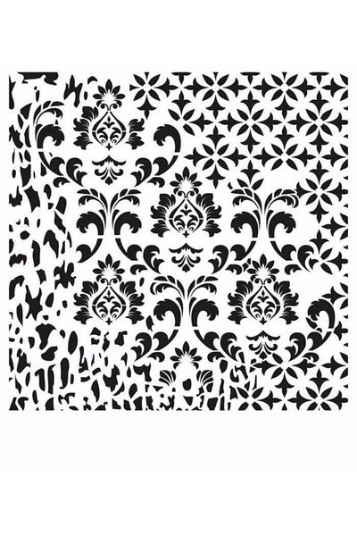 Cadence Grunge Stencil Mini Gcsm-008 25x25