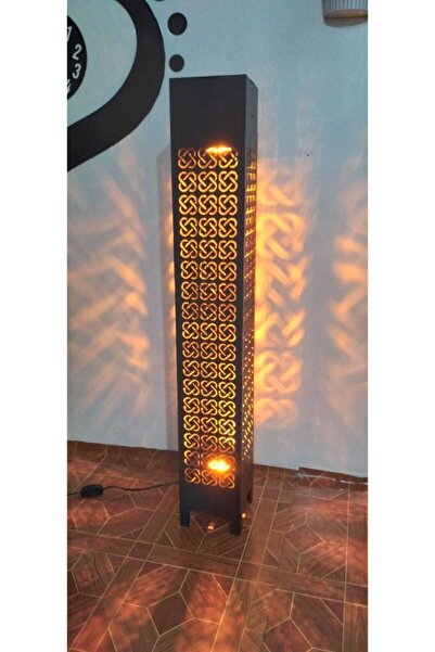 öyküdekor Ahşap Ev Dekorasyonu Gece Aydınlatması Gece Lambası Led Işıklı Lambader 100cm (gk104)