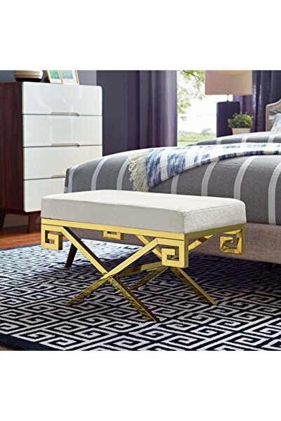 HAR DESİGN Grekeys Puf Bench Krem