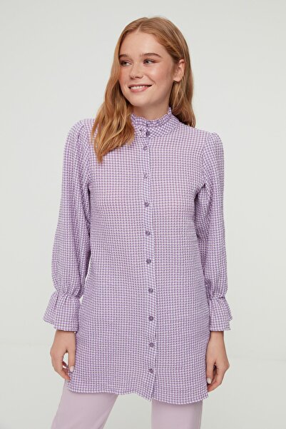 Trendyol Modest Shirt - Purple - Regular