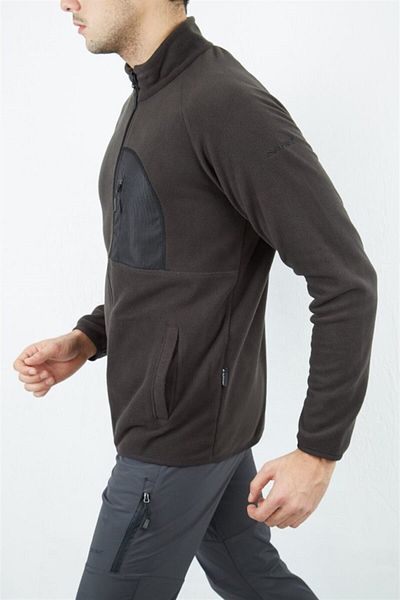 Alpinist Ανδρικό φλις με φερμουάρ Anthracite