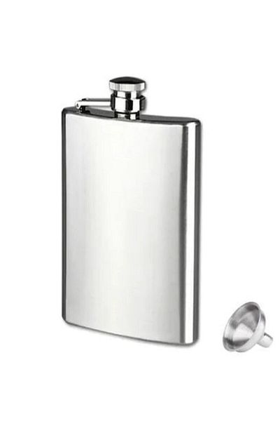 Tina 4 oz Stainless Steel Hip Flask Camping Liquor Whiskey Cognac Flask