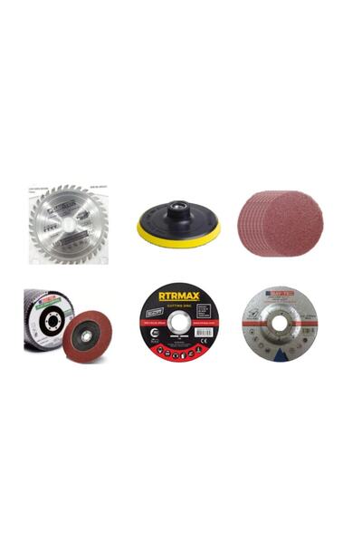 Baytec 5 li Taşlama Disk Seti Elmas Sunta Ahşap Metal Kesici Ve Zımpara