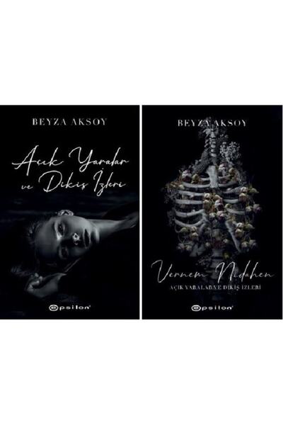 Epsilon Yayınları Beyaz Aksoy 2 Kitap Set / Vernem Nidahen Açık Yaralar Ve Dikiş Izleri