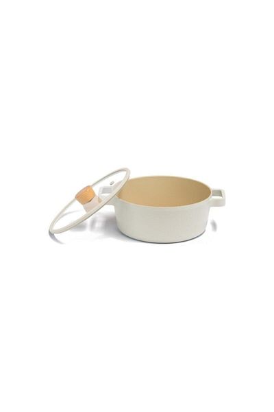 NEOFLAM Fika Cast Aluminum Pot with Glass Lid 22 Cm X 9 Cm