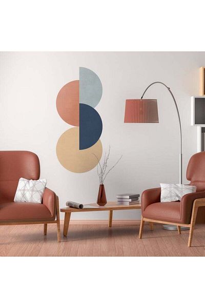 ENGINPRINT Circle Patterns Wall Sticker UV Printing