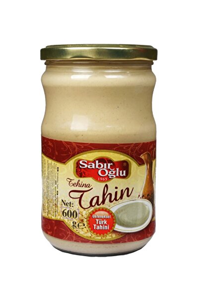 SABIROĞLU Tahin 600 gr Kavanoz Beyaz Tahin Tek Çekimlik Tahin (ÇİĞ TAHİN)(KEP...