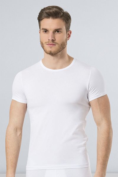 TÜREN Ανδρικό μπλουζάκι λευκό Lycra