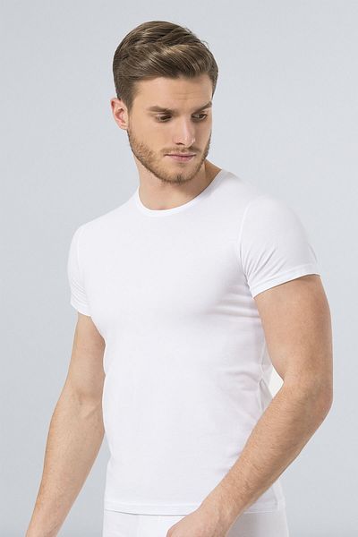 TÜREN Ανδρικό μπλουζάκι λευκό Lycra