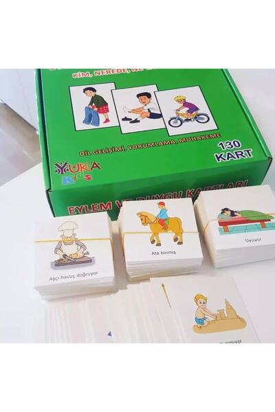 Yuka Kids بطاقات العمل والشعور