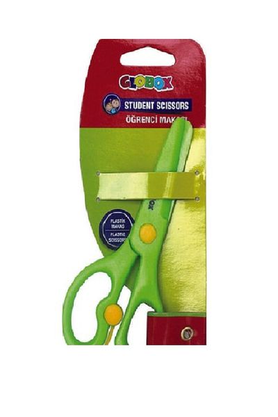 Globox Krt.Globox صندوق زنبركي بلاستيكي ذو طرف Ogrenمقص