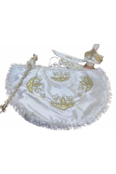 PAZARSEN Denbu Textile - Κρεμ Σετ ρούχων περιτομής, 6 τεμαχίων