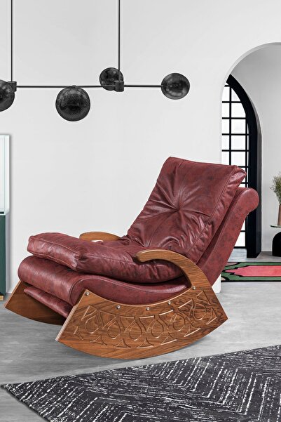 Express Mobilya Hollywood Sallanan Koltuk, Tv Koltuğu, Baba Koltuğu, Bordo