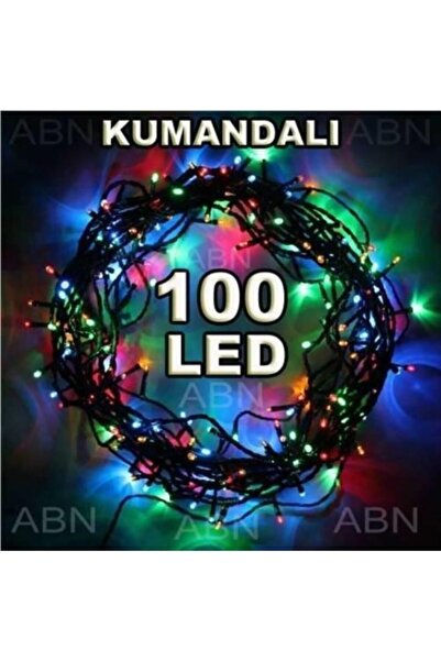 abnturk 100adet Prinç Led Renkli 400cm Yılbaşı Ağacı Süsü,kumandalı Değişen M...