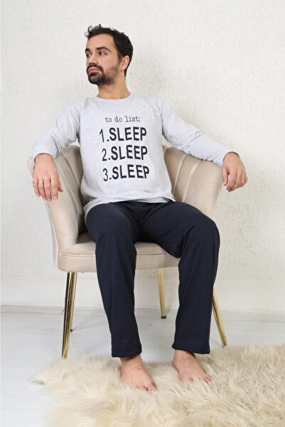 Rimoli 100% Cotton Single Jersey Men's Pajama Set Sleep Printed