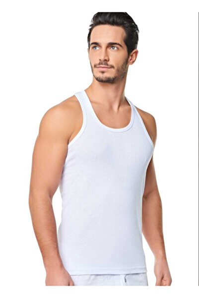 Seher Yıldızı Men's Combed Cotton Tank Top 6 Pack 100% New Season