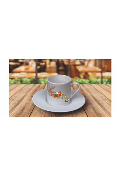 LADİJİTAL BASKI ÇÖZÜMLERİ Yılbaşı Türk Kahvesi Fincanı 2 'li Set