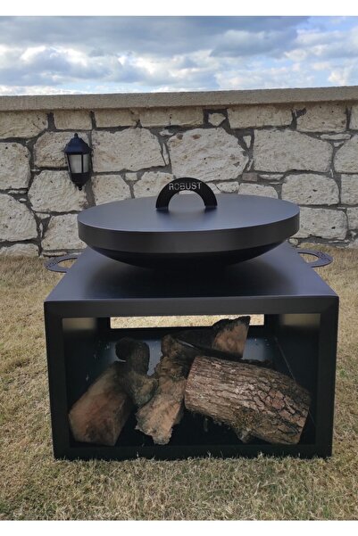 ROBUST Home garden Robust Vulcans Odunluklu Ateş Çukuru Bahçe Şöminesi Mangal...