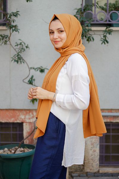 Arden Scarf Women's Mustard Medina Silk Shawl