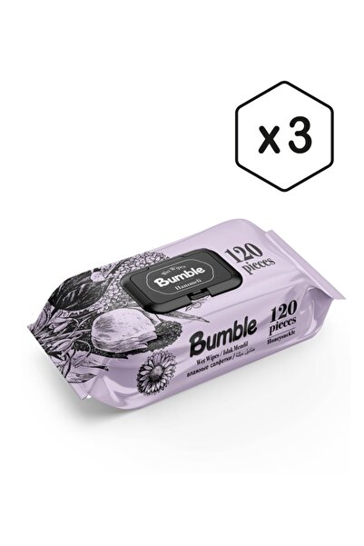 Bumble Hanımeli Wet Wipes 120 Sheets 3 Pack