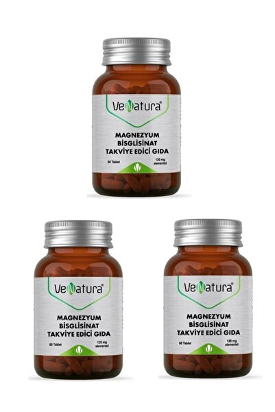 VeNatura Magnezyum Bisglisinat 240 Mg 60 Tablet X3 Adet