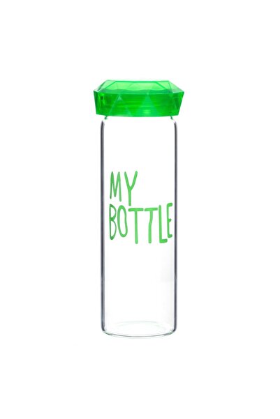 M'art Home قارورة خضراء - غطاء كريستال، بوروسليكات، 550 مل