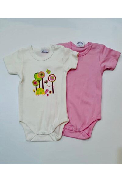 Albimini Organic Yarım Kol 2li Body %100 Pamuk