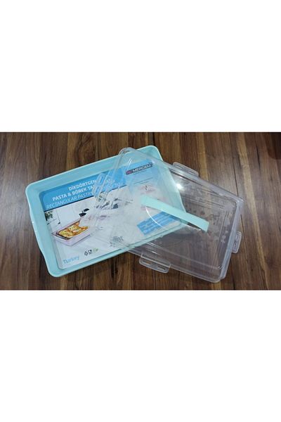 Bee Home Merdem Portable Rectangular Cake & Pastry & Cake Storage Container (green)